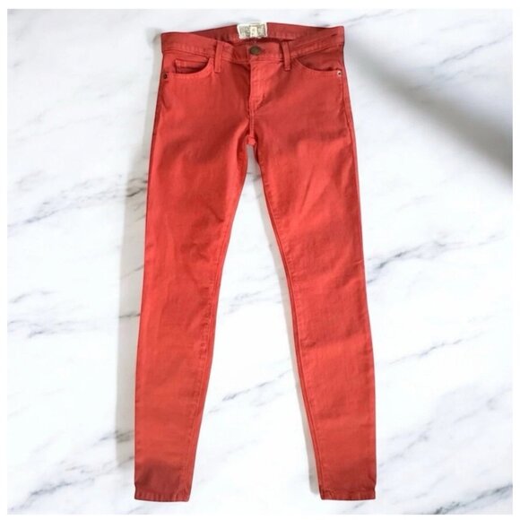 CURRENT ELLIOTT Orange Skinny Jeans Size 27 NEW with tags - Picture 1 of 8